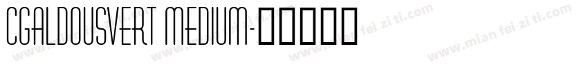 CgAldousVert Medium字体转换